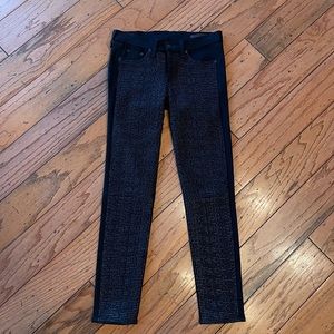 NWOT Rag and Bone coal black beaded denim 28